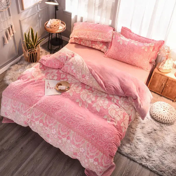 Printed Duvet Cover Set Various Designs 3 pieces-04 Style-Linas