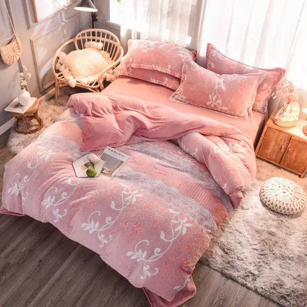Printed Duvet Cover Set Various Designs 3 pieces-05 Style-Linas