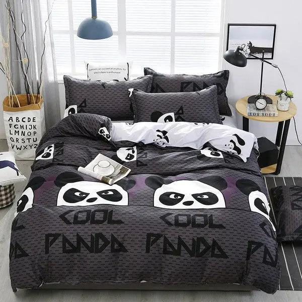 Simple Polyester Duvet Cover Modern-Panda Beibei-Linas