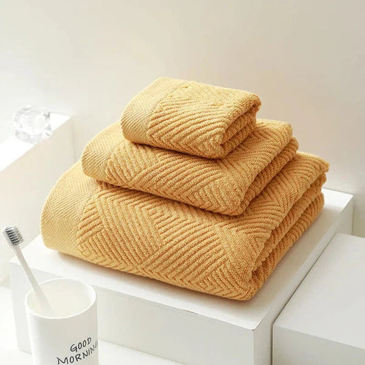 Bath Towel set-yellow-Linas