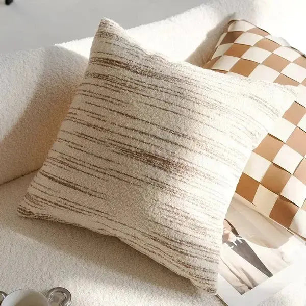 Brown Vintage Nordic Throw Pillowcases-Color 25-Linas