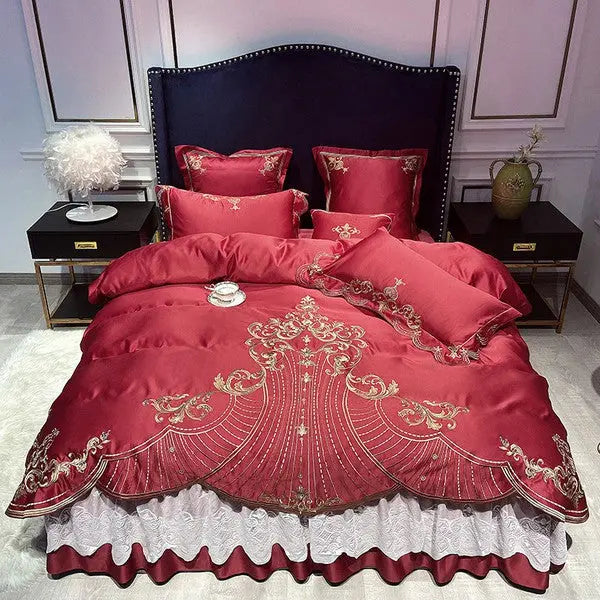 Bed Linen-Red-Linas