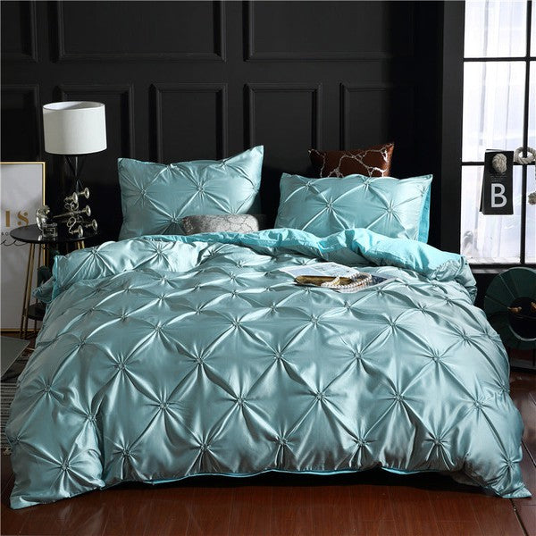 Bedding set luxury-Light Blue-Linas