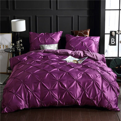 Bedding set luxury-Purple-Linas