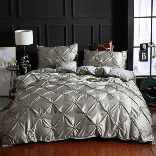 Bedding set luxury-Silver Gray-Linas