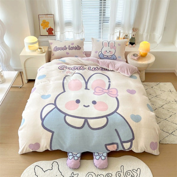 Children's comforter cover-Rabbit Phoebe-Linas