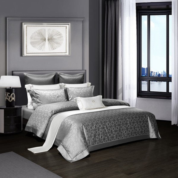 Bedding set luxury-Dark Grey-Linas