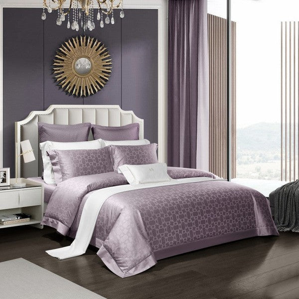 Bedding set luxury-Purple-Linas