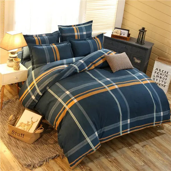 Kids Cashmere cotton Duvet Cover Set 4 piece-Canadian Confortable-Linas