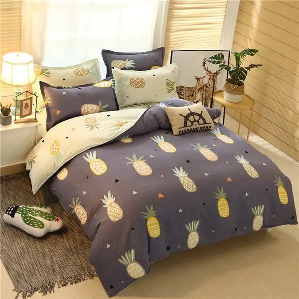 Kids Cashmere cotton Duvet Cover Set 4 piece-Sweet Time-Linas
