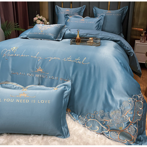 Bedding set luxury-Bentley Blue-Linas