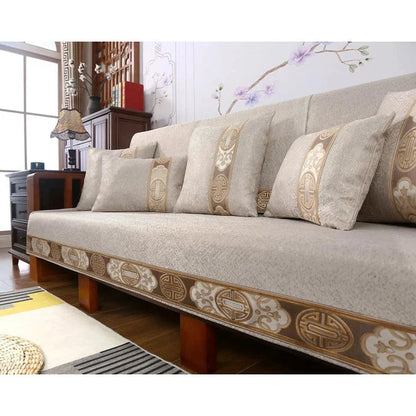 Sofa Cover-Gold Grey-Linas