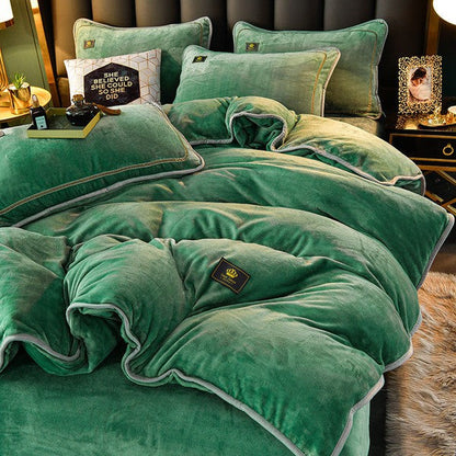 Bedding set luxury-Look green-Linas