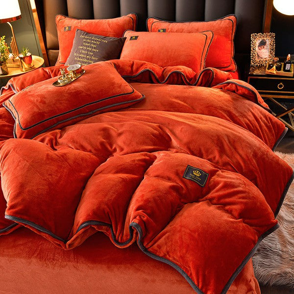 Bedding set luxury-Orange-Linas