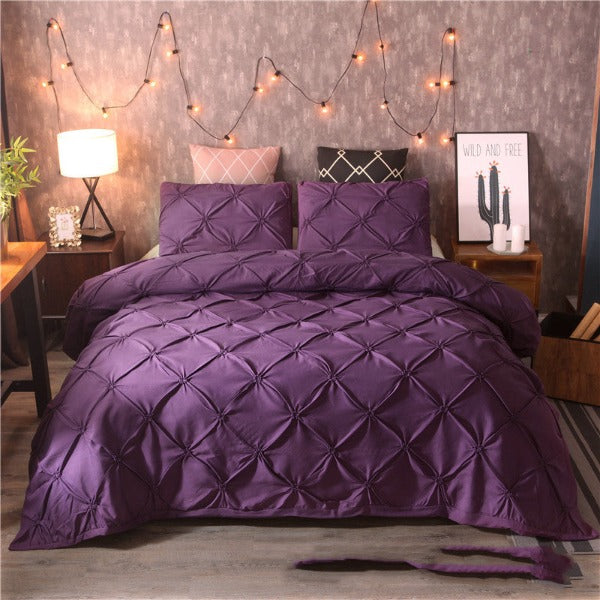 Bedding set luxury-Purple-Linas