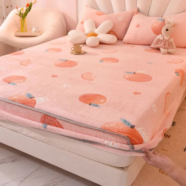 Fitted Sheet-Peach-Linas