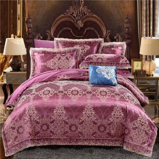 Bedding set luxury-Red wine-Linas